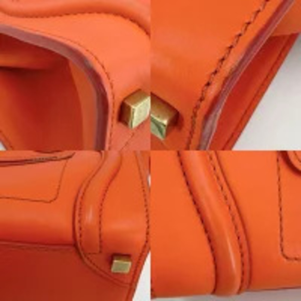 Celine handbag Luggage Shopper leather orange - Picture 5 of 7